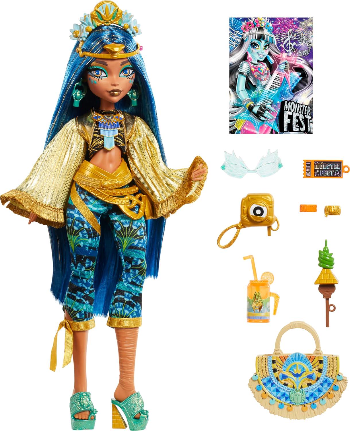 Лялька Monster High Mattel Cleo De Nile Monster Fest Doll - фото 5