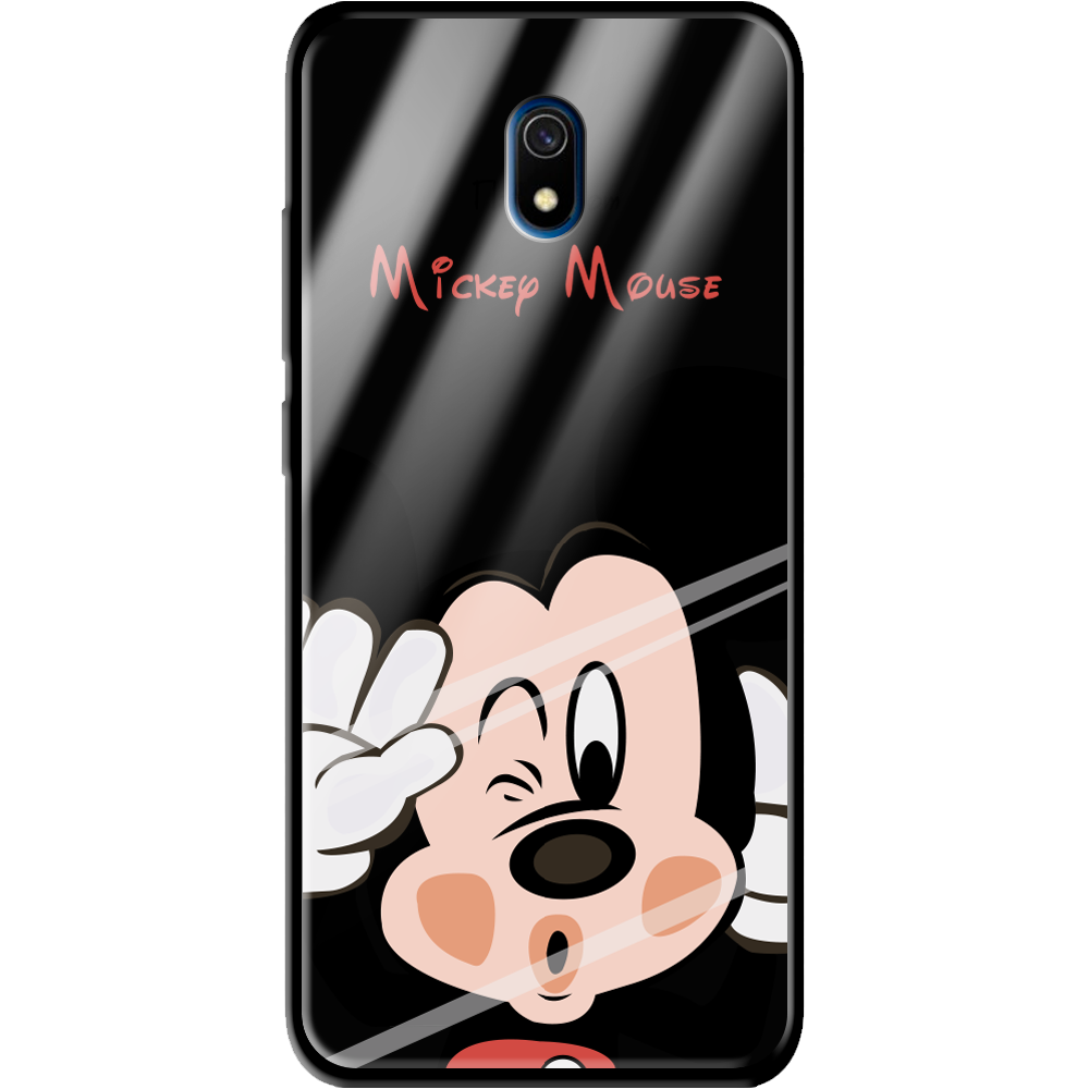 Чехол Boxface Xiaomi Redmi 8A Mister M Черный силикон со стеклом (38341-cc58-39409)