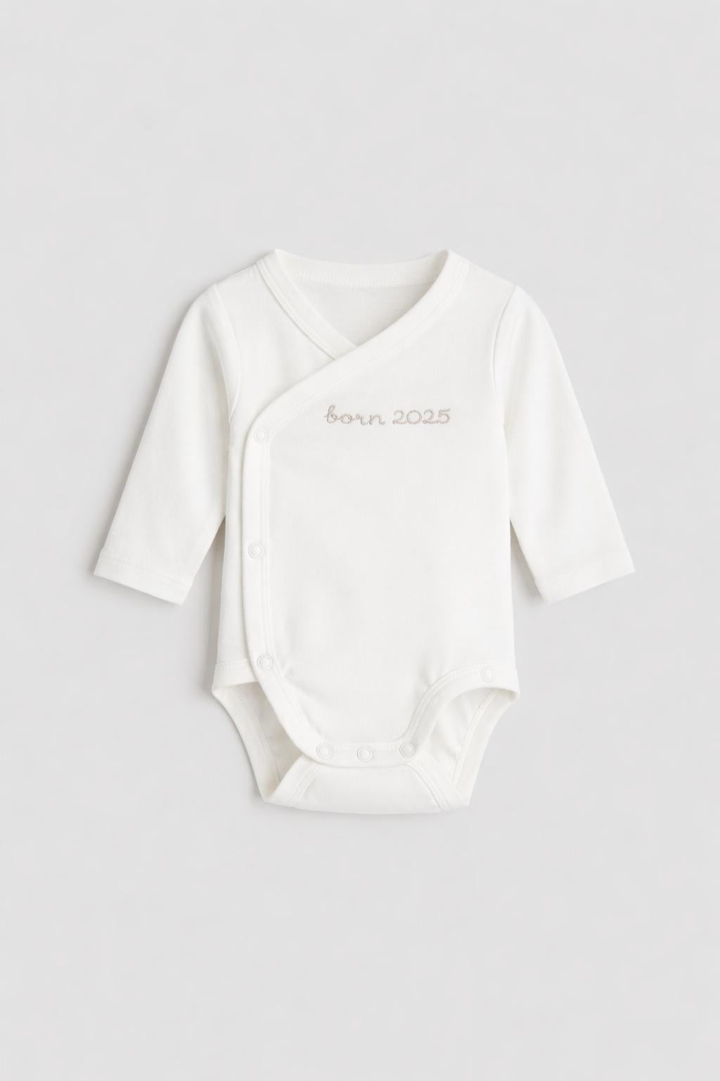 Боди H&M 2025 62 см 1251996 Белый