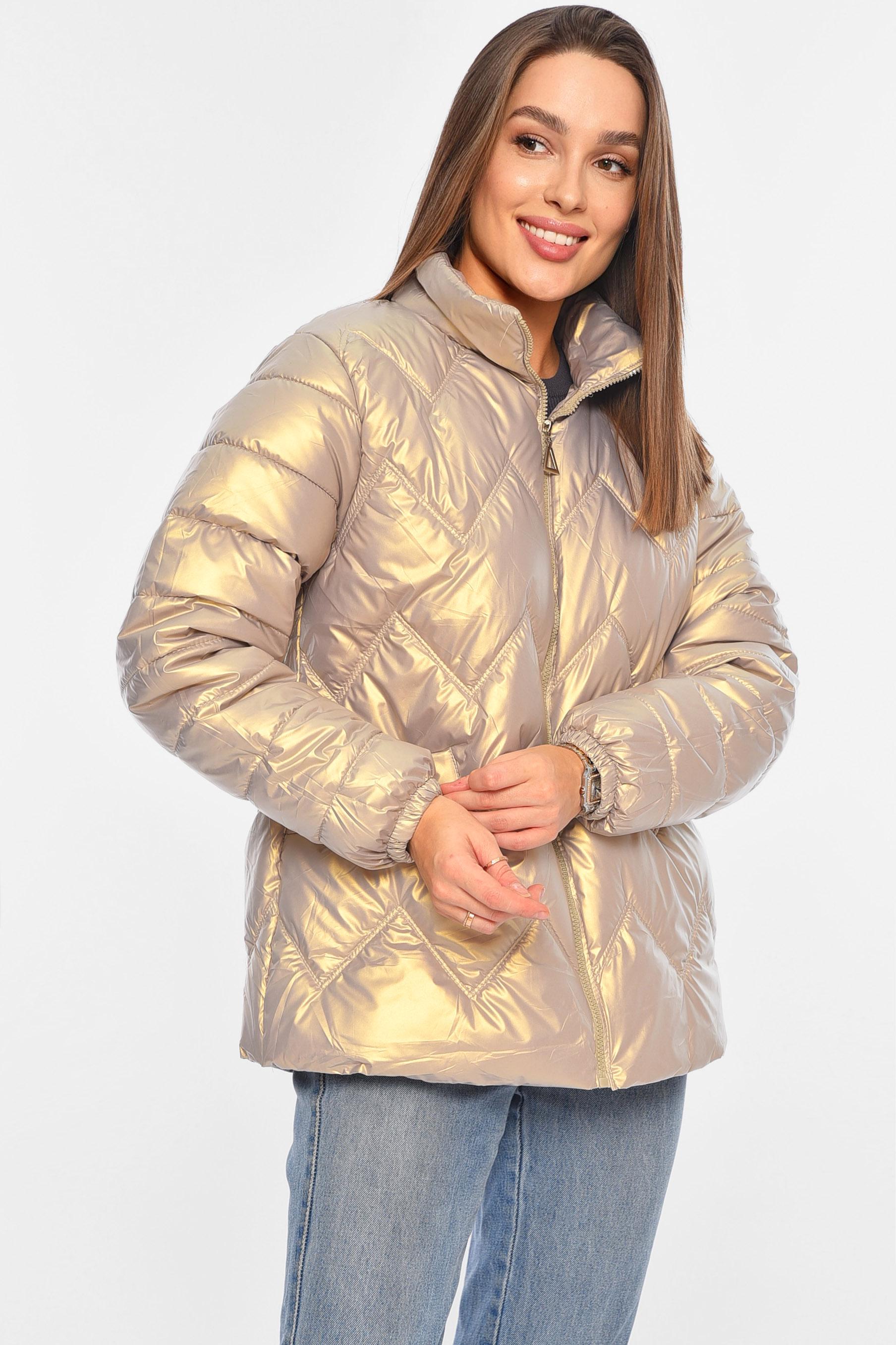 Куртка жіноча демісезонна 5XL Бежевий (195996) - фото 2 Куртка жіноча демісезонна 5XL Бежевий (195996) - фото 2