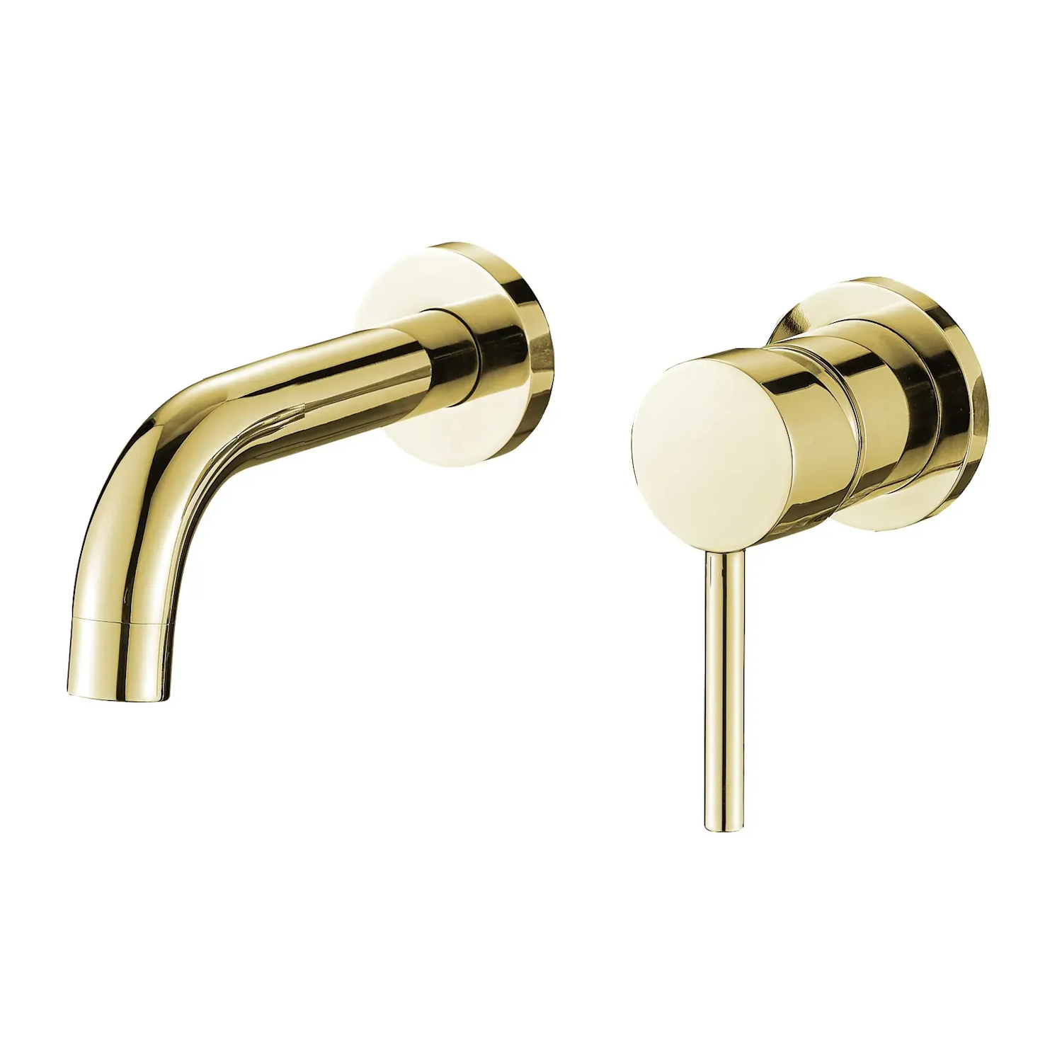 Змішувач для раковини VBI Milano прихованого монтажу Золотий (VBI-050102GL)