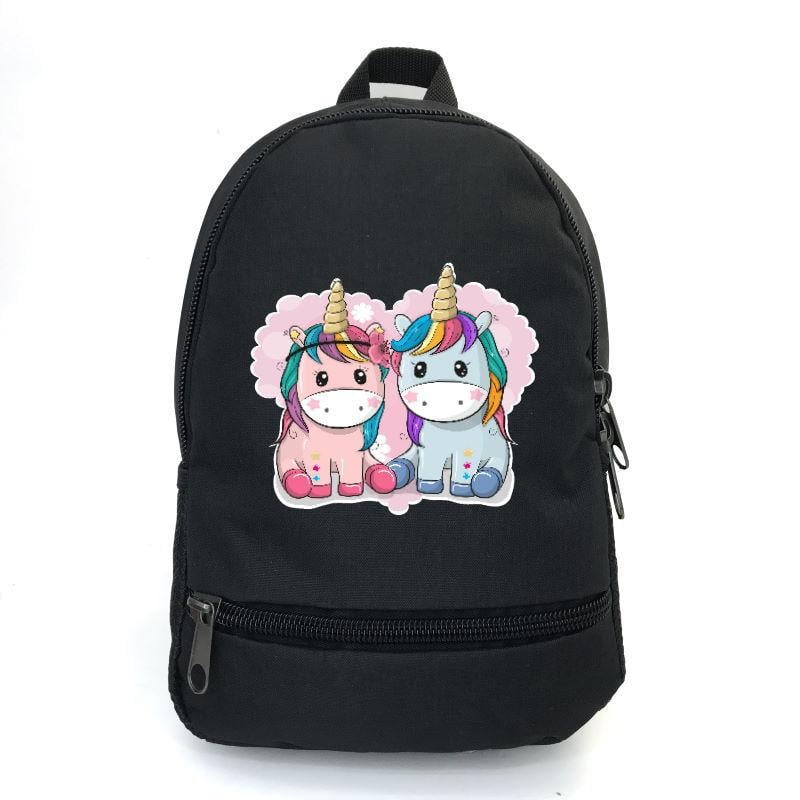 Школьный рюкзак детский Cappuccino Toys с принтом Unicorn EDN-0013 12,5 л Черный (1369989260)