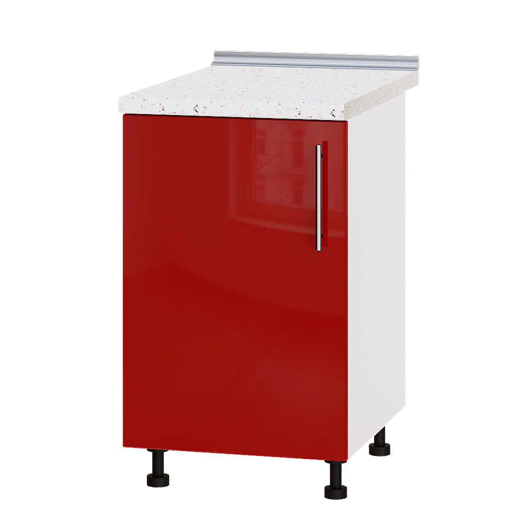 Шкаф нижний Эверест Модерн модуль Низ Н83-500 50х47х85 см Красный глянец/Белый (02925)