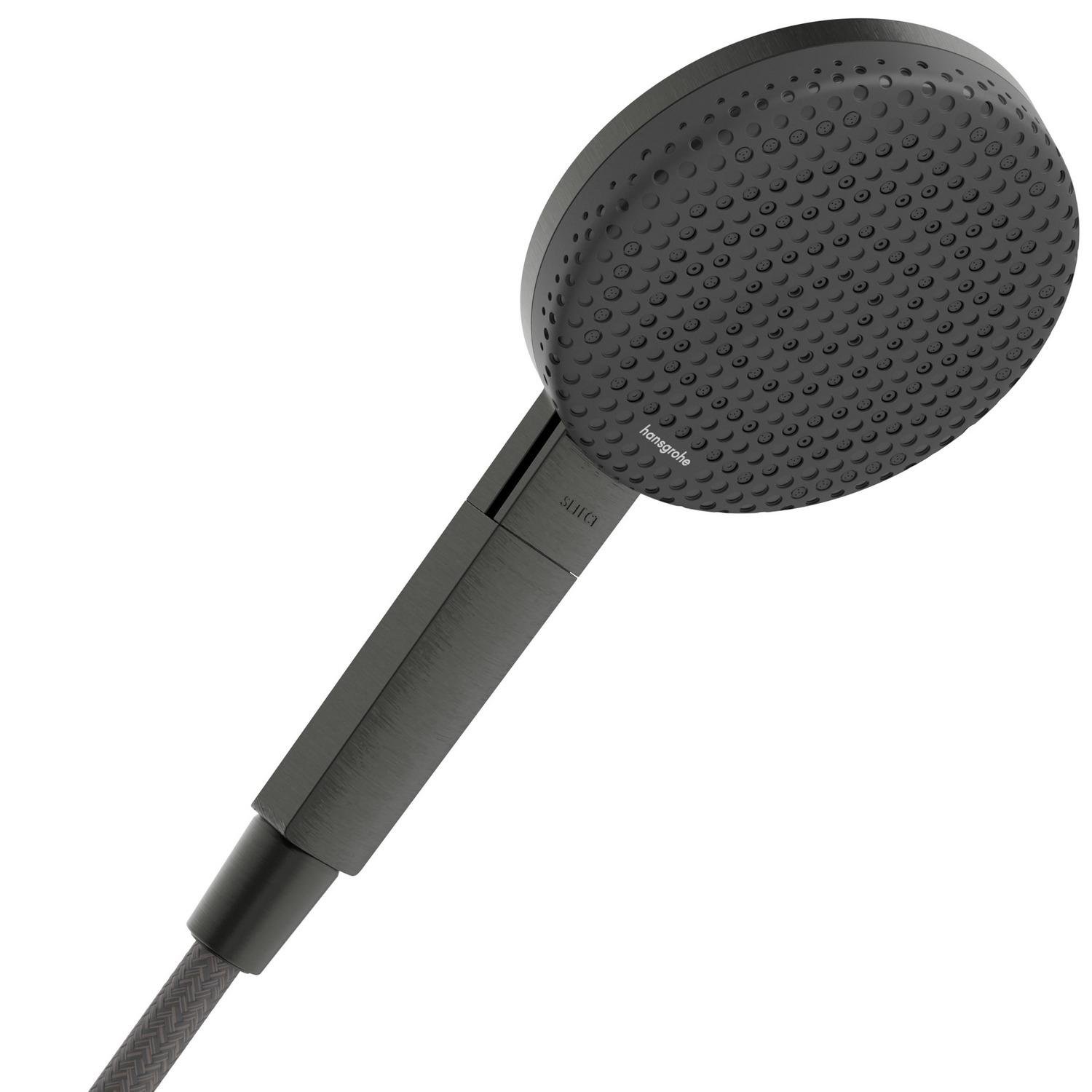 Душова лійка Hansgrohe Raindance Alive 24500340 з кнопкою 125 мм Графітовий (257578)