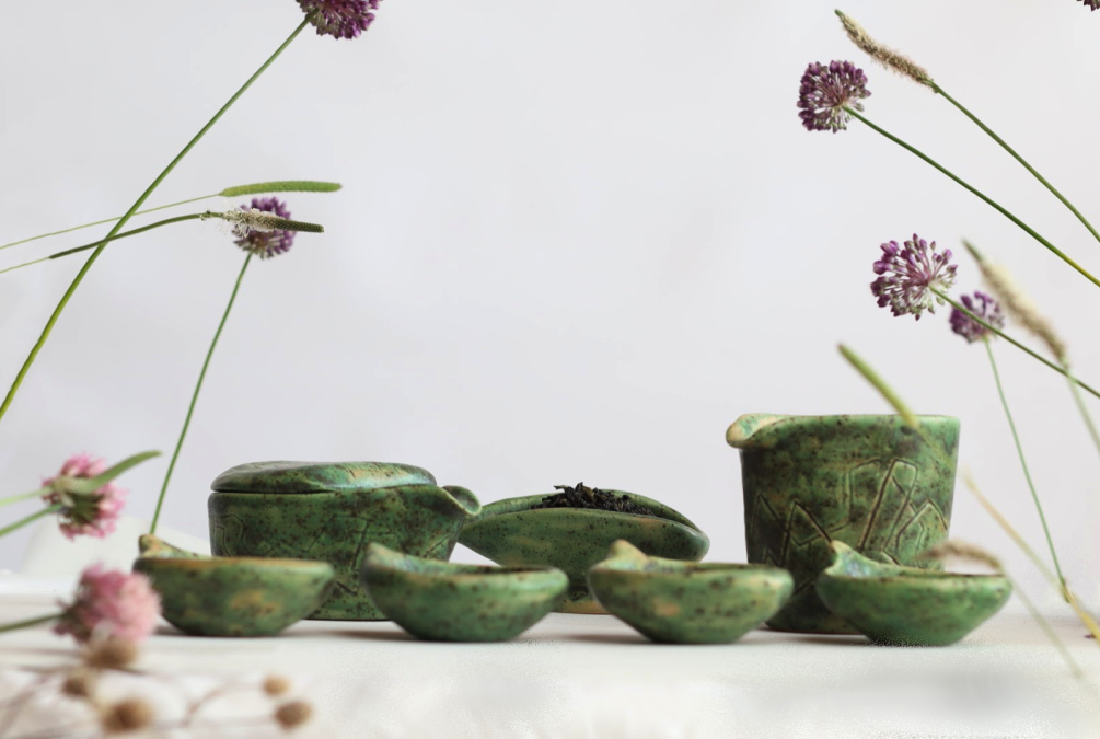 Набор для чайной церемонии Эльфийский полный ручной работы (TS-08) - фото 6 Набор для чайной церемонии Эльфийский полный ручной работы (TS-08) - фото 6