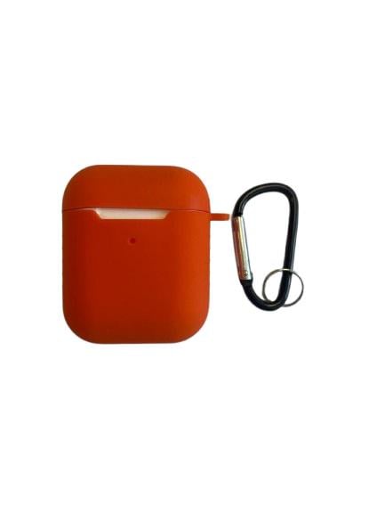 Чехол для наушников AirPods силиконовый Ярко-оранжевый (000562214)
