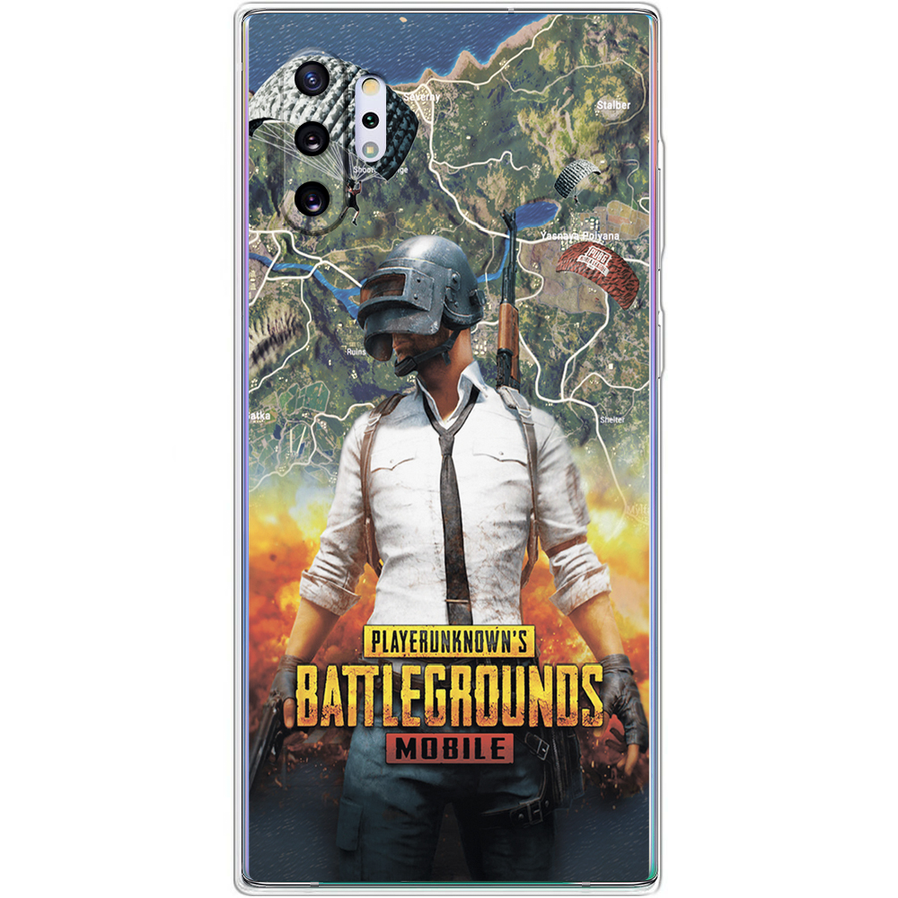 Чехол Boxface Samsung N975 Galaxy Note 10 Plus PUBG Mobile Прозрачный силикон (37686-up2309-37686)