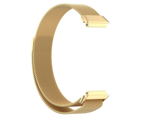Ремешок для смарт-часов Milanese Magnetic для Huawei Band 7 металлический со шпильками Золотой