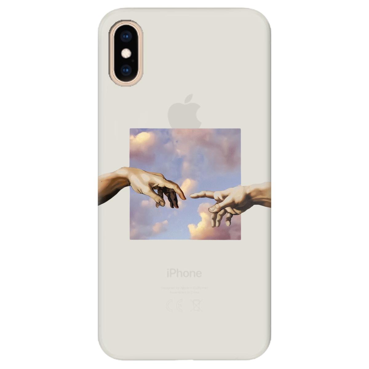 Силиконовый чехол Zorrov для Apple iPhone XS Max - Hands (11180080258116241)