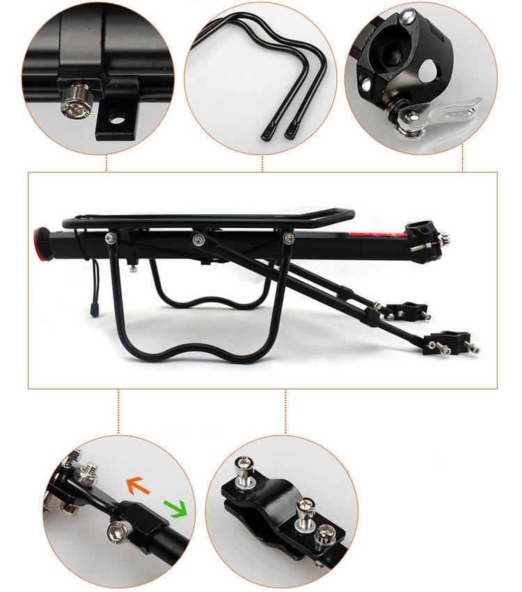 Велобагажник консольный Feel Fit усиленный универсальный 20-29" - фото 2