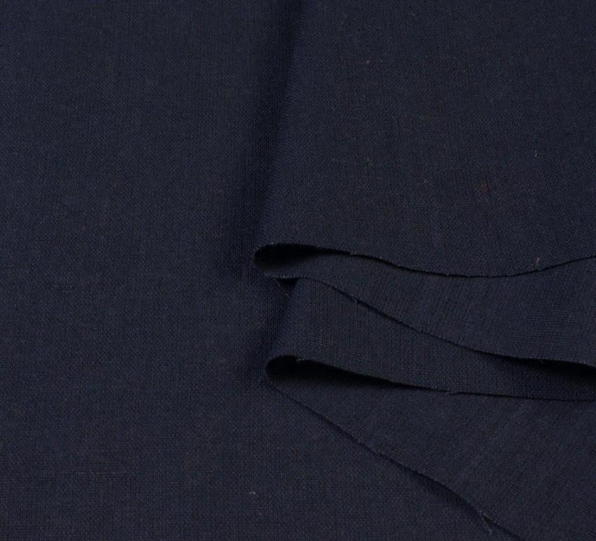 Тканина льон ширина 140 см Синій (12646.015)