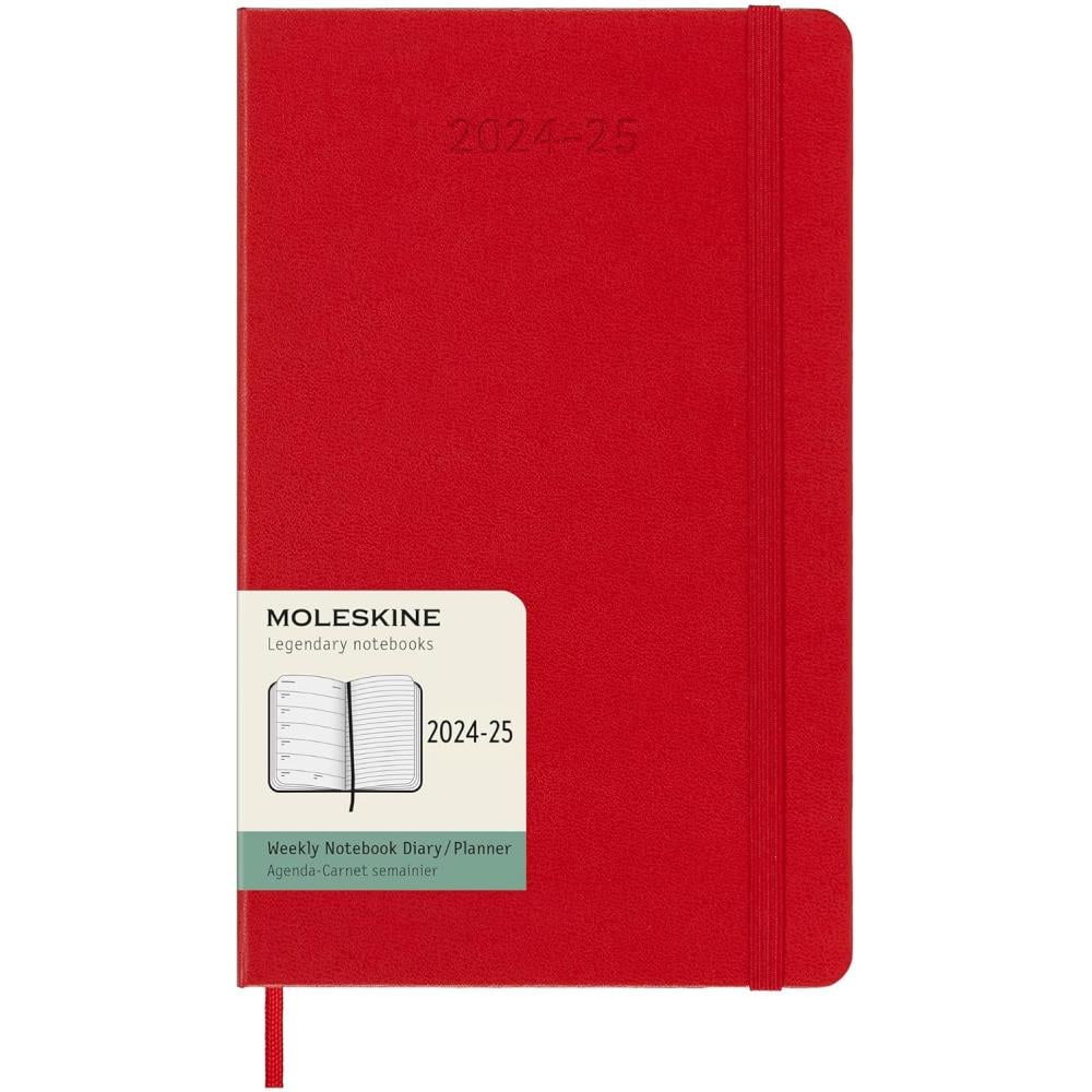 Щотижневик Moleskine 2024-2025 на 18 місяців середній Червоний (DHF218WN3Y25)