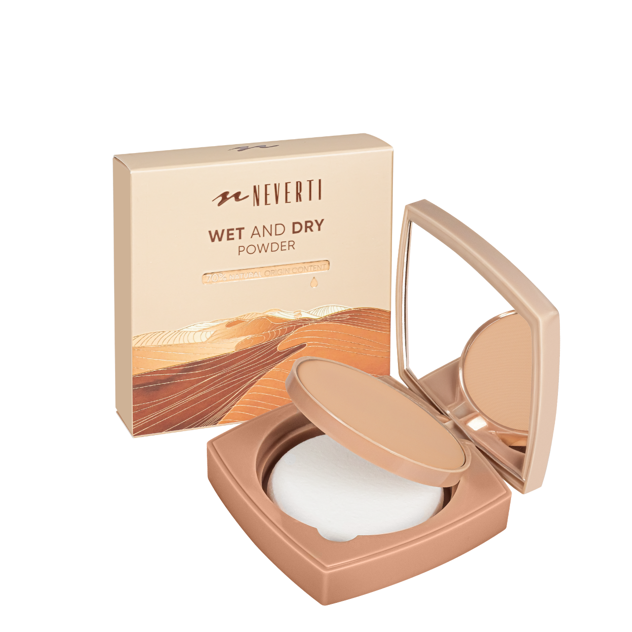Пудра для обличчя Neverti Wet&Dry 006 Medium Beige (NP201) Пудра для обличчя Neverti Wet&Dry 006 Medium Beige (NP201)