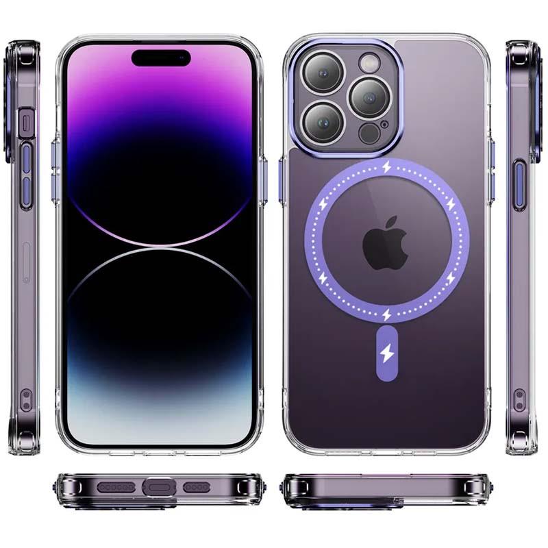 Протиударний Чохол Epik для Apple iPhone 12 Pro Max (6.7") TPU+PC Colorful with MagSafe Purple - фото 3