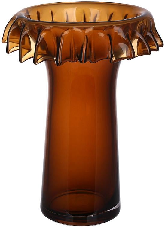 Ваза стеклянная Toulouse 20х28 см Коричневый