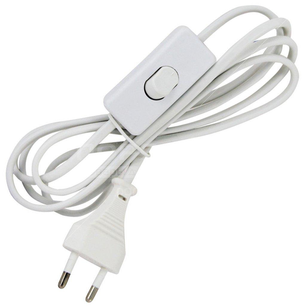 Провод с выключателем ШП-001-2х0,75 Белый