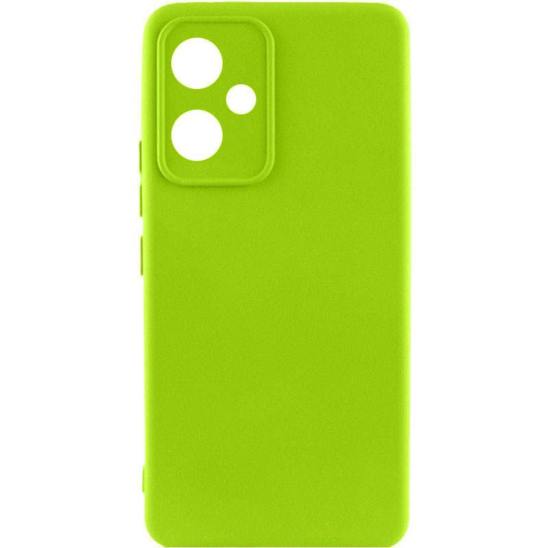 Противоударный чехол Silicone Cover Lakshmi Full Camera (A) для Xiaomi Redmi 12 Салатовый