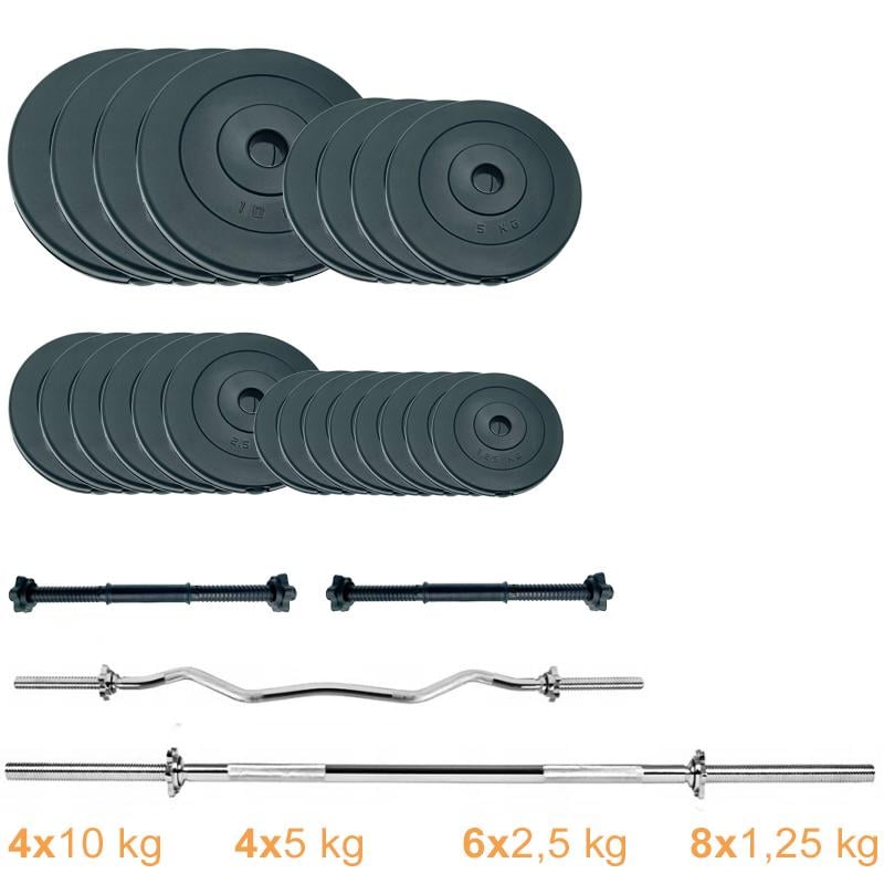 Набор штанг с гантелями Newt Gym Set 2 Rock Pro 100 кг (NE-PL-SET2-100) - фото 6