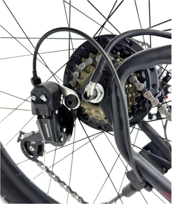 Електровелосипед Azimut Aqua 500 Вт 36 В 13 А/год 29" Чорно-червоний (2134063883) - фото 6