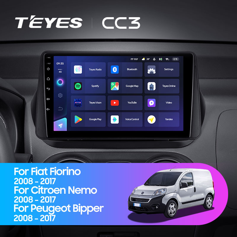 Автомагнітола штатна Teyes CC3 360° для Peugeot Bipper 2008-2017 Android (1670881914) - фото 3