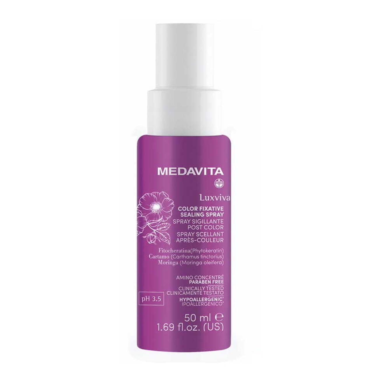 Спрей для запечатывания кутикулы окрашенных волос Medavita Luxviva Color Fixative Sealing Spray глянцевый (02472)