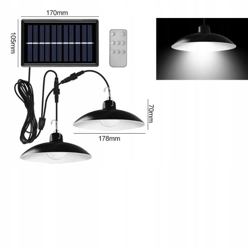 Светильник на солнечной батарее с пультом управления 2 шт. (15338706) - фото 6