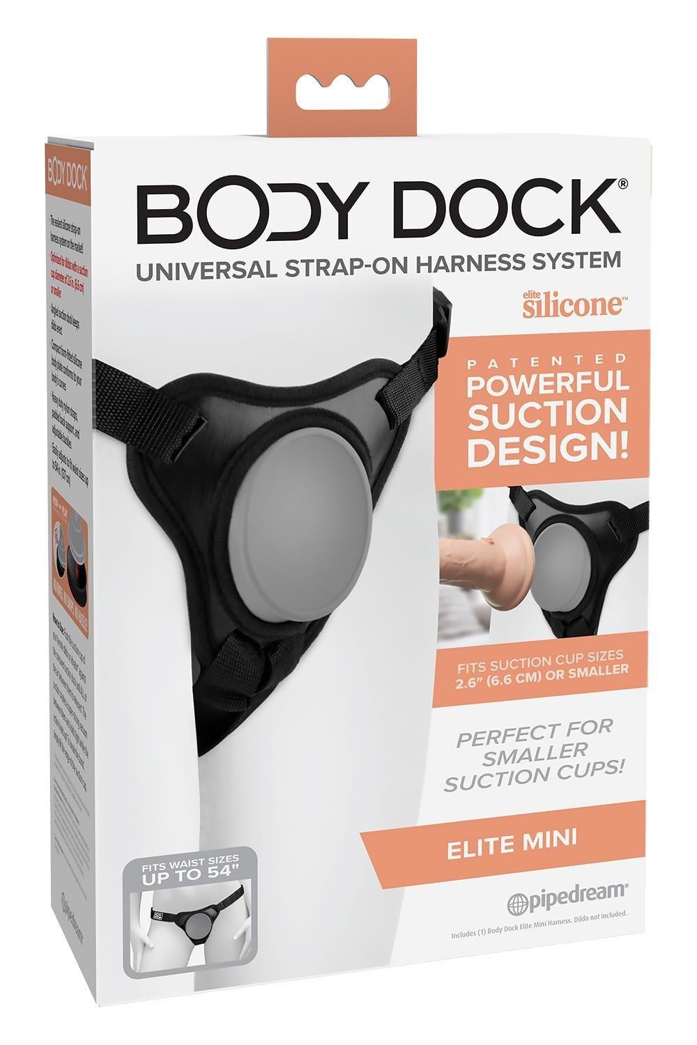 Трусики для страпону PipeDream Body Dock Elite Mini Harness Чорний (P23052)