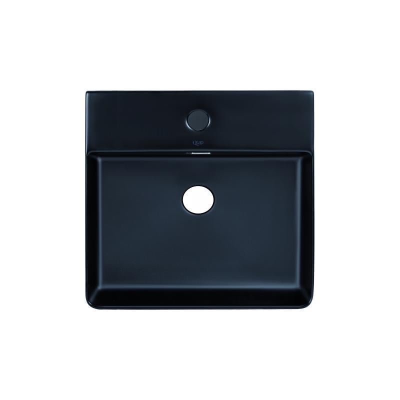 Раковина Qtap Nando LT 500х420х130 мм Matt Black (QT12116146AMB)