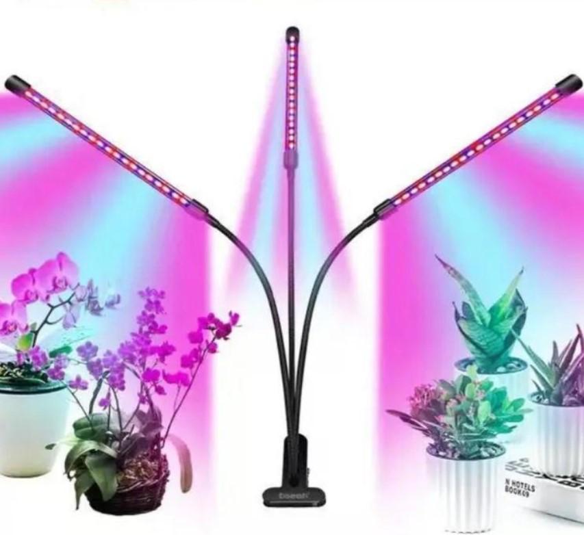 Фітолампа USB для росту рослин на 3 лампи світлодіодна LED (535) - фото 3 Фітолампа USB для росту рослин на 3 лампи світлодіодна LED (535) - фото 3