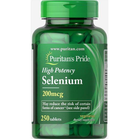 Комплекс Селен та Молібден Puritan's Pride Selenium 200 mcg 250 Tabs