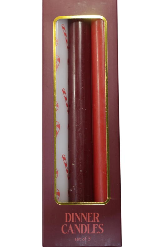Новорічні свічки набір 3 шт. (000028)