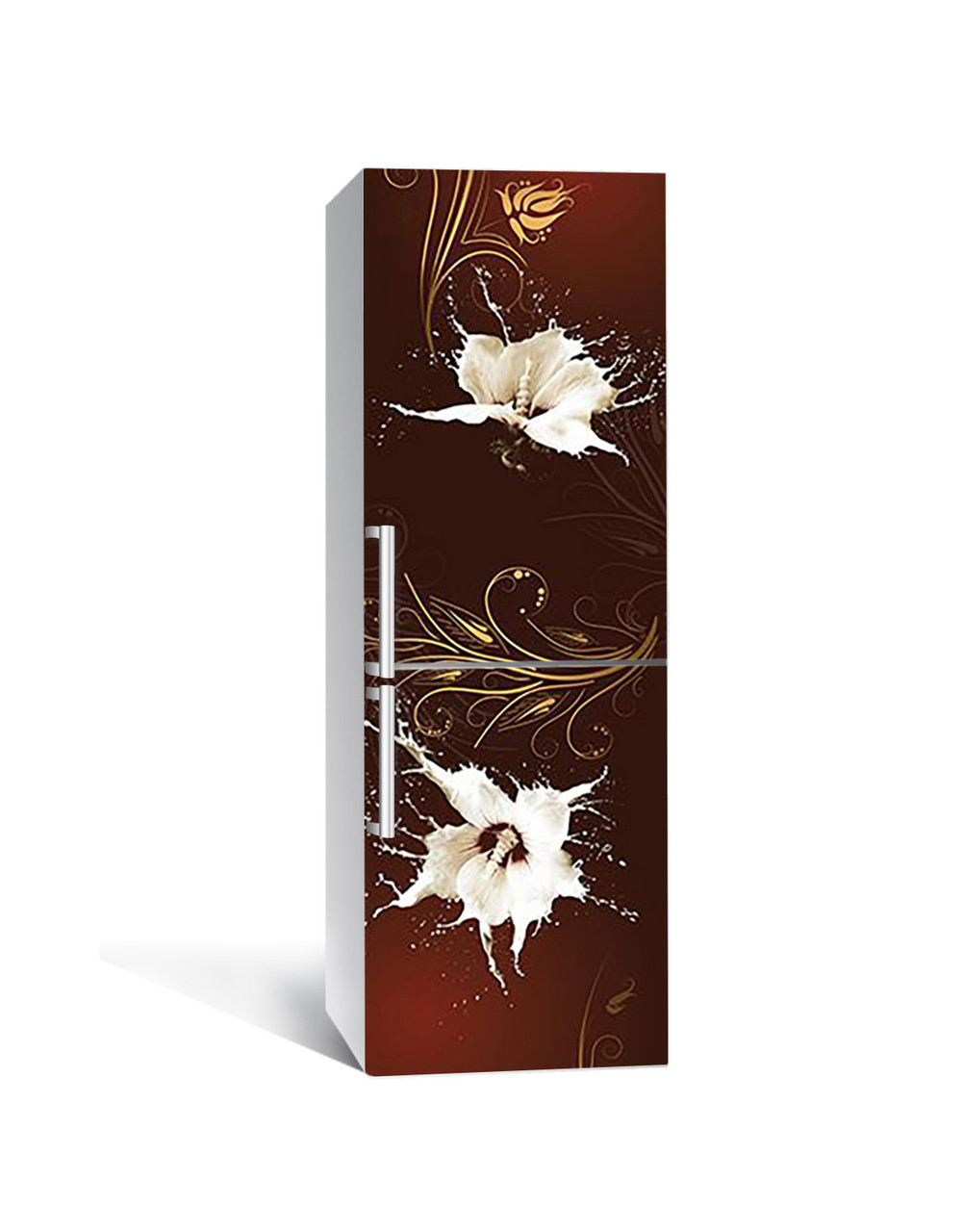 Наклейка 3D на холодильник Zatarga "Рисунок молоком" виниловая 650х2000 мм