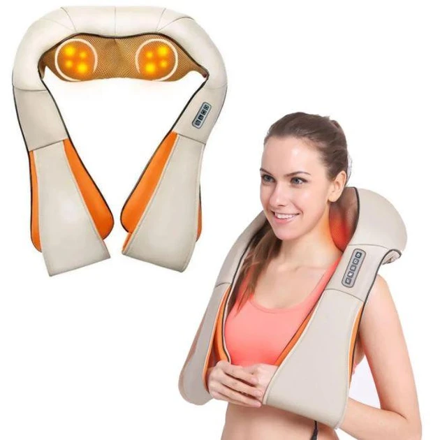 Электромассажер роликовый для шеи и плеч с инфракрасным подогревом (26934167) - фото 9 Электромассажер роликовый для шеи и плеч с инфракрасным подогревом (26934167) - фото 9