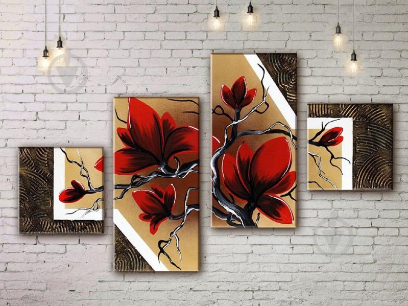 Модульная картина акрилом сакура ArtStar MKM17_4_023 размер 70 х 120 см