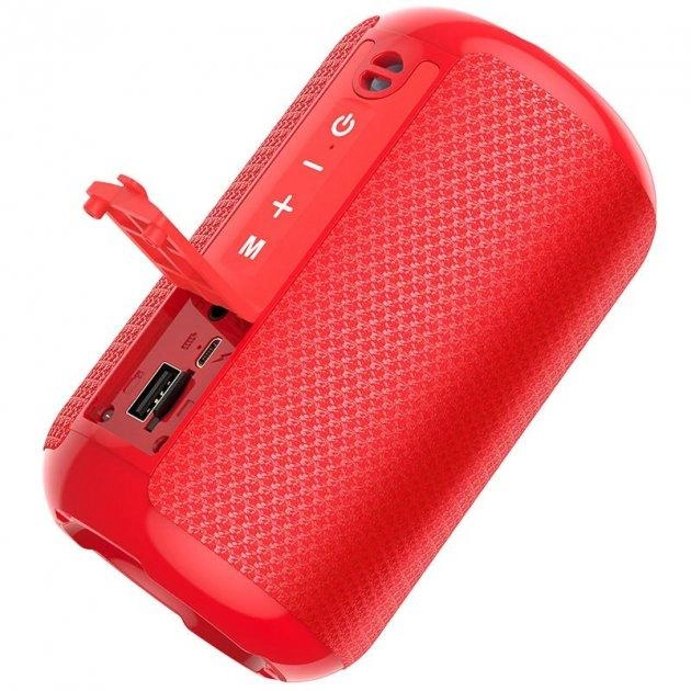 Портативная колонка HOCO HC1 Trendy Sound Sports Wireless Speaker Bluetooth Red (000113) - фото 2