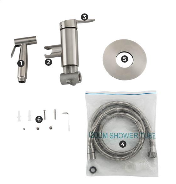 Гигиенический душ Gappo G7299-30 из нержавеющей стали - фото 4 Гигиенический душ Gappo G7299-30 из нержавеющей стали - фото 4