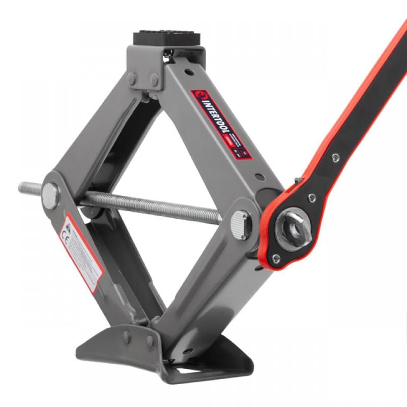 Домкрат механический ромбовидный с трещоткой Intertool GT0183 1,5 т 90-370 мм (2860188279) Домкрат механический ромбовидный с трещоткой Intertool GT0183 1,5 т 90-370 мм (2860188279)