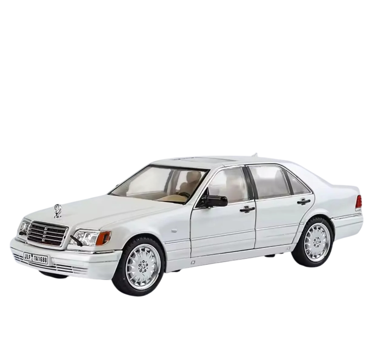 Модель Mercedes-Benz S 320 W140 1:24 Металл звук свет Белый