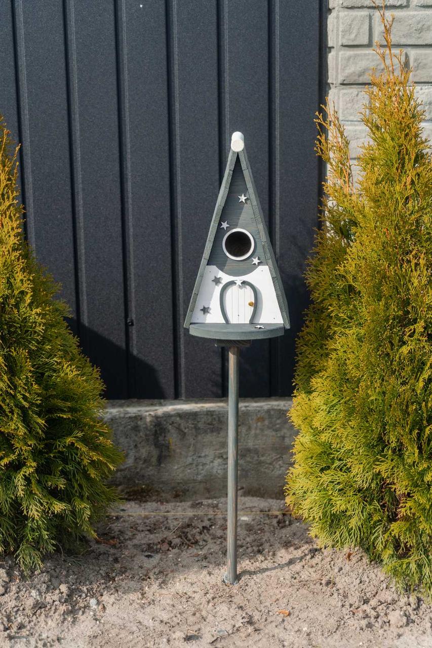 Дом для птиц Андромеда из дерева 325х290х210 мм Антрацит - фото 6 Дом для птиц Андромеда из дерева 325х290х210 мм Антрацит - фото 6