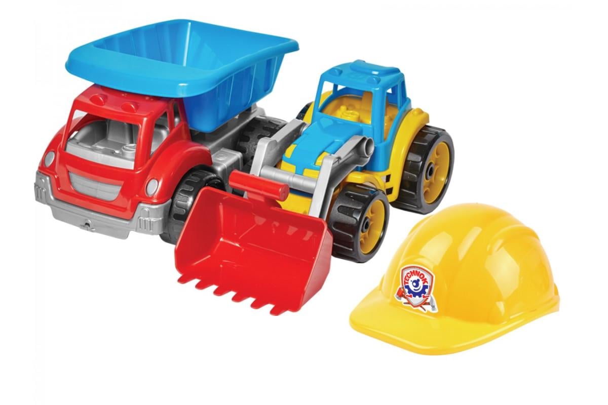 Дитячий ігровий набір ТехноК Малюк-будівельник з пластику 37х34,5х20,5 см Різнокольоровий (150-98-TH3954)