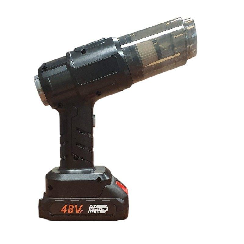 Пилосос автомобільний портативний акумуляторний Dust collector для салону 1 акумулятор Чорний (52799)