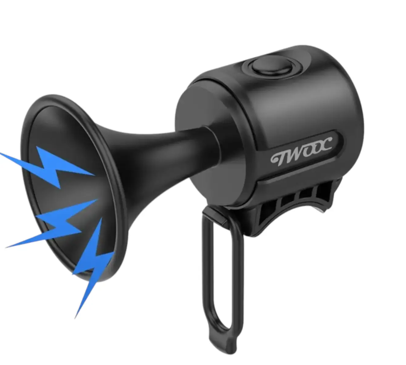 Сигнал на велосипед электронный EH-2 CR2032x2 120дБ 75х45х45 мм Черный (41712)