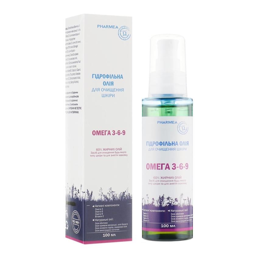 Масло для очищения кожи Pharmea Omega 3-6-9 гидрофильное 100 мл (4820150752590)