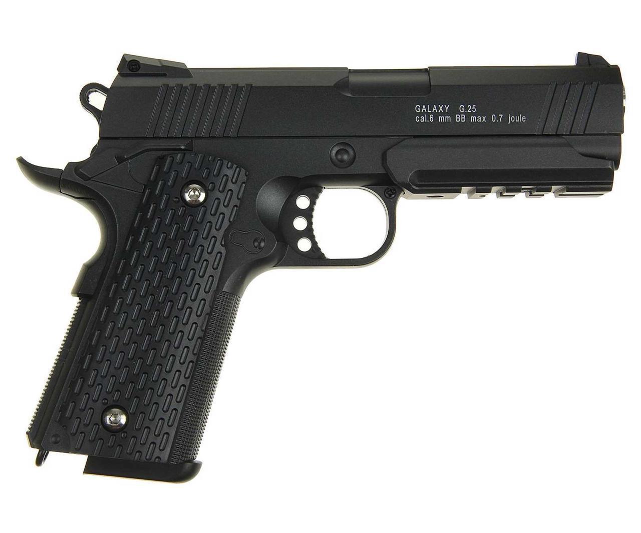 Пистолет Galaxy G25 детский для страйкбола (Colt 1911 Rail)
