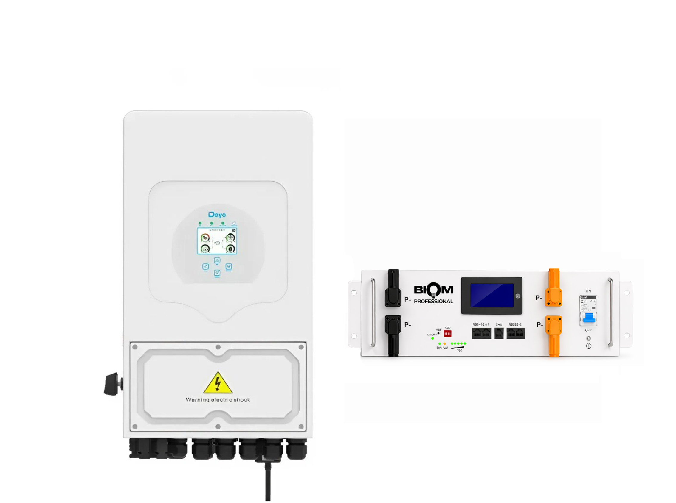 Инвертор Deye SUN-8K-SG05LP1-EU 8 кВт и батарея Biom Professional BALFP-R512100-UNI 5,12 кВт·ч (33148608)