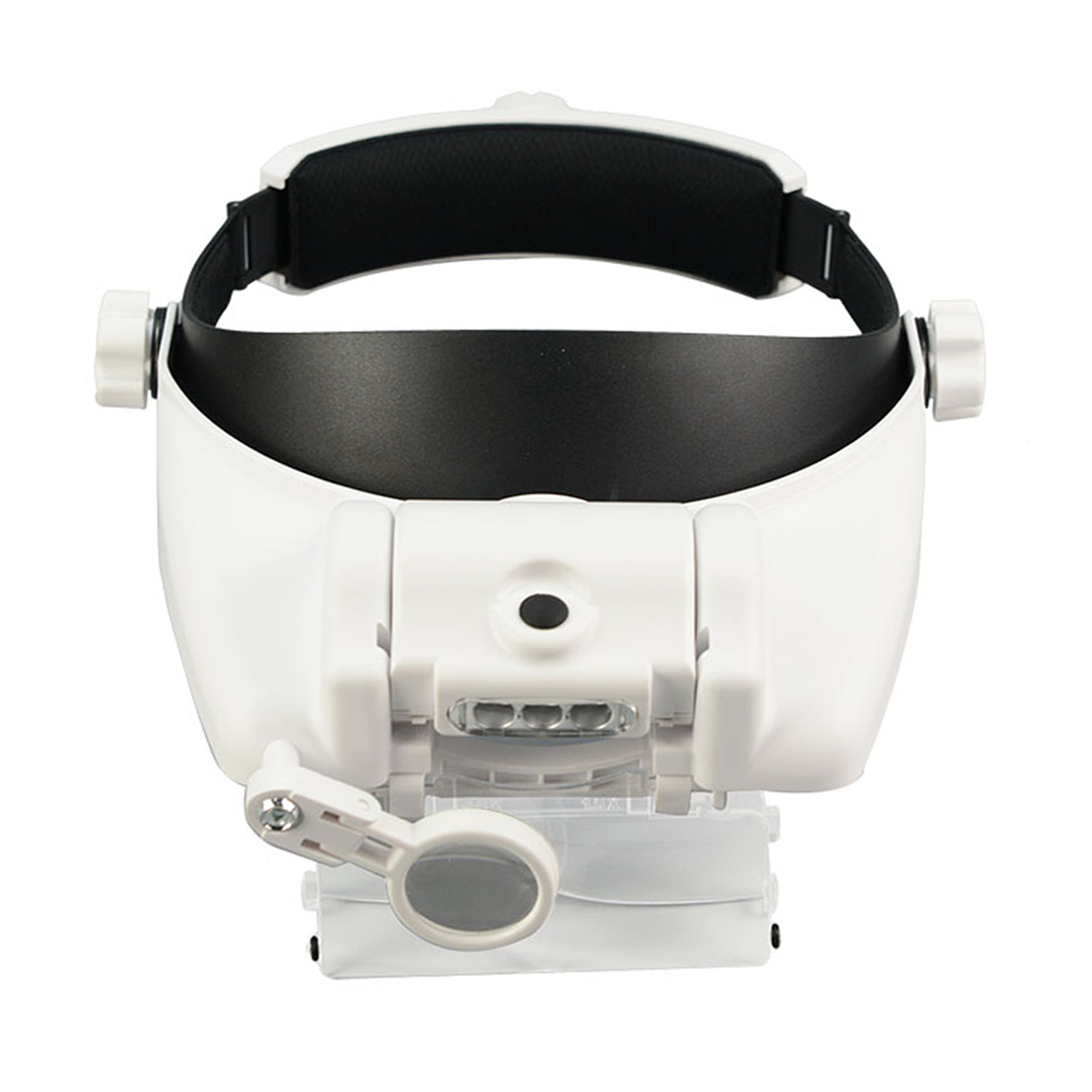 Лупа-шлем бинокулярная налобная MG8100-S с 3LED подсветкой и монокуляром 1,5X/2X/3,5X/8X/9,5X/11,5X White/Black (160420) - фото 6 Лупа-шлем бинокулярная налобная MG8100-S с 3LED подсветкой и монокуляром 1,5X/2X/3,5X/8X/9,5X/11,5X White/Black (160420) - фото 6