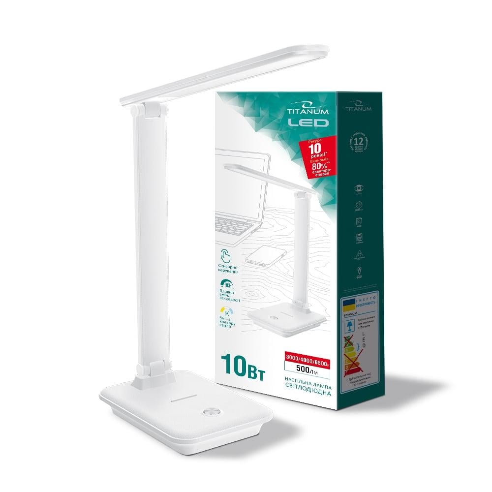 Настольная лампа Titanum LED 10W 3000-6500 K Белый (TLTF-009W)