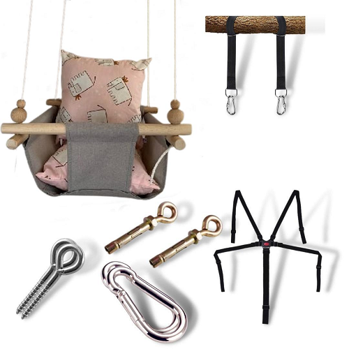 Дитяча гойдалка Infancy Слоники Темно-сірий (10142347)