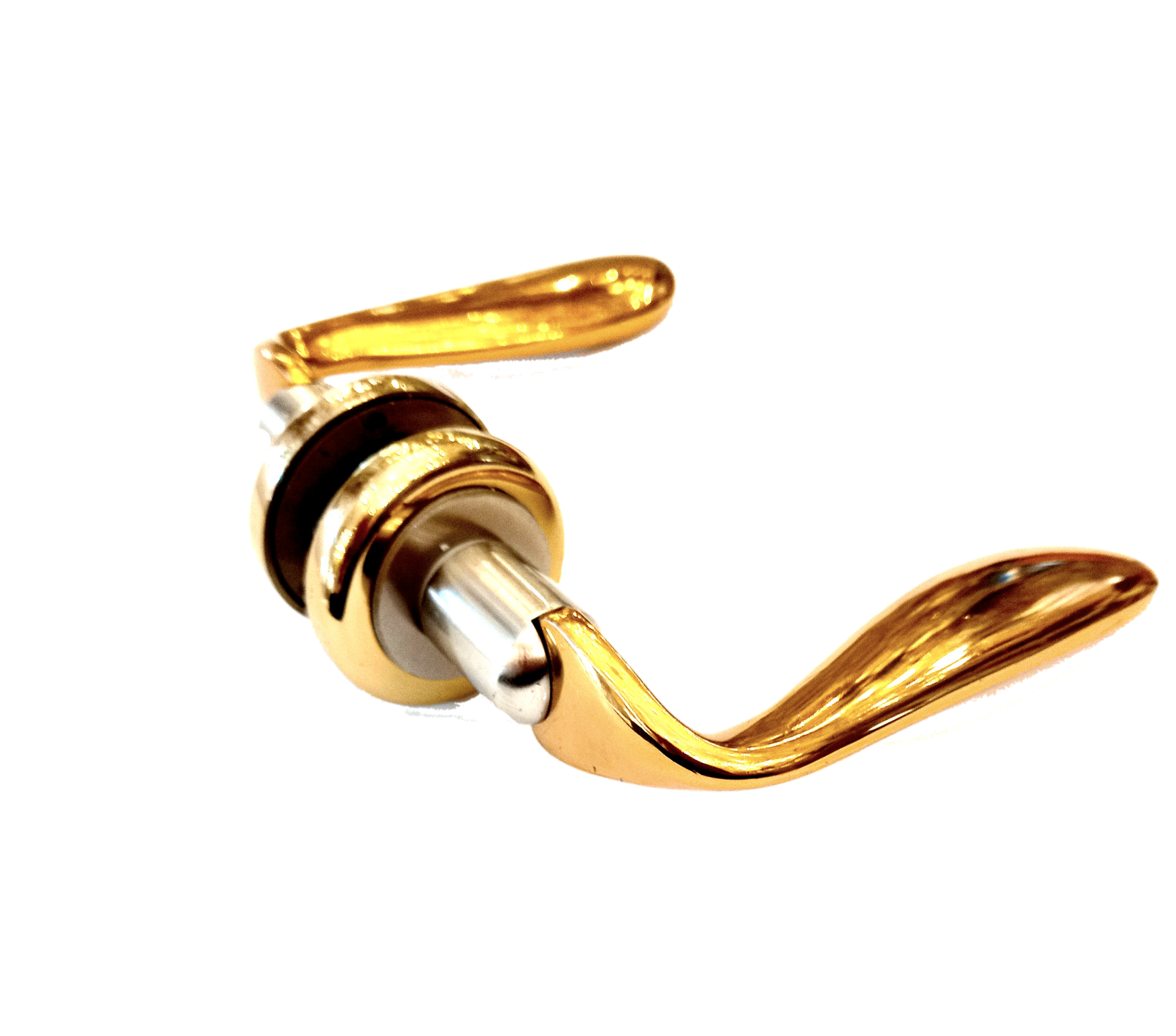 Ручки дверные Doganlar Sahin Sat-Alb roz латунь Золото/Сатин