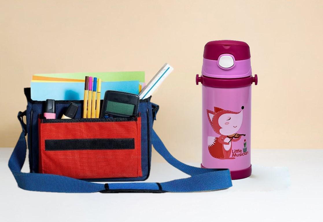 Термос поильник детский с трубочкой и ремешком Fox 350 мл - фото 3 Термос поильник детский с трубочкой и ремешком Fox 350 мл - фото 3